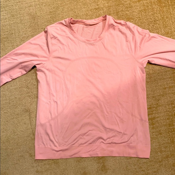 Lululemon Swiftly Relaxed Long Sleeve Top Dusty rose Athletic Women's 10 - Picture 1 of 3